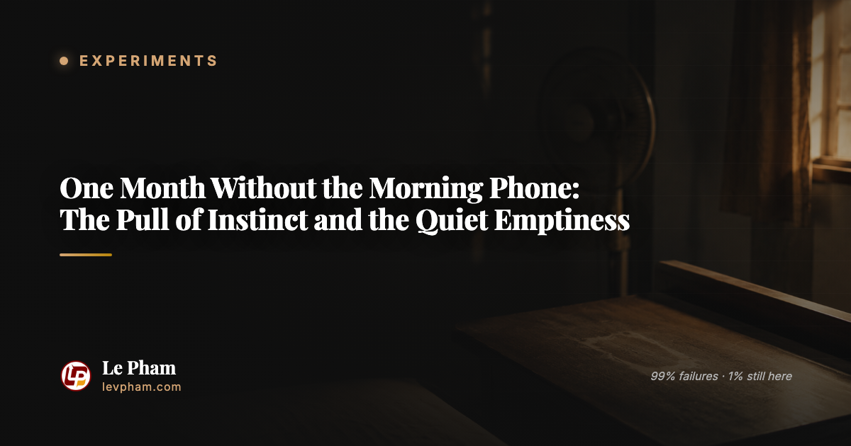 A quiet morning room with soft light, no phone in sight
