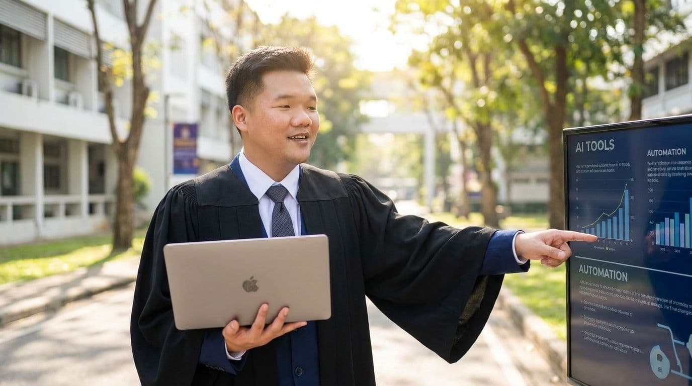 Hình ảnh nhân sự trẻ tuổi trong thời đại công nghệ, biểu tượng cho cơ hội và thách thức.